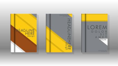 Kapak kitabı kavramı soyut geometrik arka plan renk ve şekillerin bir kombinasyonu ile