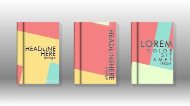 Soyut kitap kapağı düzeninin arka planı. Broşürler, dergiler, vektör şablonları vb. için. Modern tasarımlar Eps 10'da geometrik desenler oluşturur