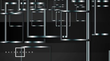 Modern Soyut Vektör Kutusu Arka Plan. beyaz degrade şeritler ile. eps 10 şablonu