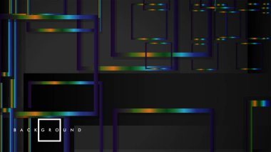 Modern Soyut Vektör Kutusu Arka Plan. renkli degrade şeritler ile. eps 10 şablonu