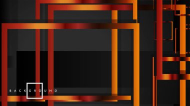 Vektör Modern Soyut Kareler Arka Planlar . siyah ve metal renk degradesi ile. eps 10 şablonu