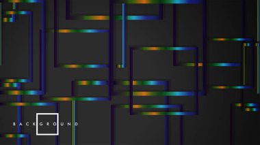 Modern Soyut Vektör Kutusu Arka Plan. renkli degrade şeritler ile. eps 10 şablonu