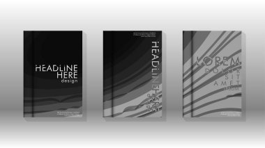 Geometrik tasarım arka planlı kapak kitabı.