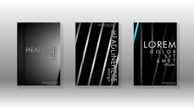 Geometrik tasarım arka planlı kapak kitabı