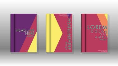 Soyut kitap kapağı düzeninin arka planı. Broşürler, dergiler, vektör şablonları vb. için. Modern tasarımlar Eps 10'da geometrik desenler oluşturur