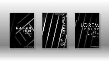 Geometrik tasarım arka planlı kapak kitabı.