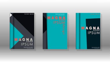 Soyut kitap kapağı düzeninin arka planı. Broşürler, dergiler, vektör şablonları vb. için. Modern tasarımlar Eps 10'da geometrik desenler oluşturur