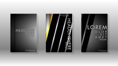 Geometrik tasarım arka planlı kapak kitabı.