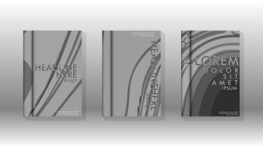 Geometrik tasarım arka planlı kapak kitabı.