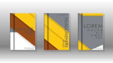 Kapak kitabı kavramı soyut geometrik arka plan renk ve şekillerin bir kombinasyonu ile