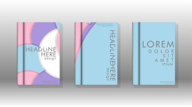 Kurumsal iş yıllık rapor kitap kapağı broşür el ilanı posteri için soyut düşük daire şekil arka plan. Eps10 vektör şablonu