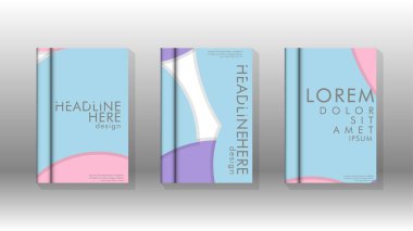 Kurumsal iş yıllık rapor kitap kapağı broşür el ilanı posteri için soyut düşük daire şekil arka plan. Eps10 vektör şablonu