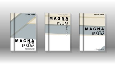 Kitap kapağı kavramı renk ve şekillerin bir kombinasyonu ile soyut geometrik arka plan. vektör tasarımı