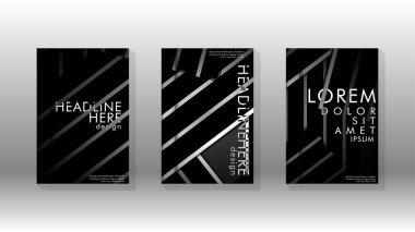 Geometrik tasarım arka planlı kapak kitabı.