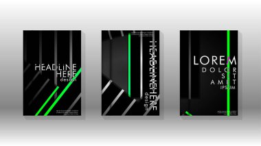 Geometrik tasarım arka planlı kapak kitabı