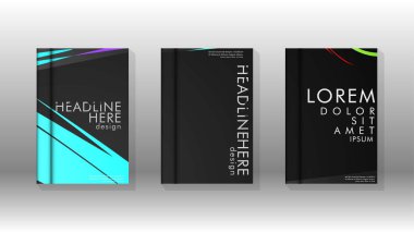 Kitap Kapağı renkli geometrik arka planlar.