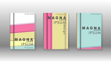 Kapak kitabı kavramı soyut geometrik arka plan renk ve şekillerin bir kombinasyonu ile