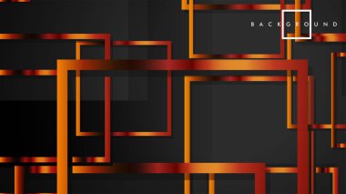 Vektör Modern Soyut Kareler Arka Planlar . siyah ve metal renk degradesi ile. eps 10 şablonu