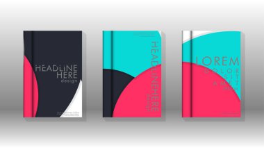 Posterler, kapaklar, broşürler, şirket yıllık iş, vb için soyut daire şekil arka planlar.