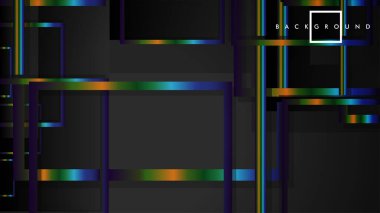 Modern Soyut Vektör Kutusu Arka Plan. renkli degrade şeritler ile. eps 10 şablonu