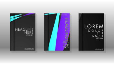 Kitap Kapağı renkli geometrik arka planlar.