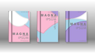 Kurumsal iş yıllık rapor kitap kapağı broşür el ilanı posteri için soyut düşük daire şekil arka plan. Eps10 vektör şablonu