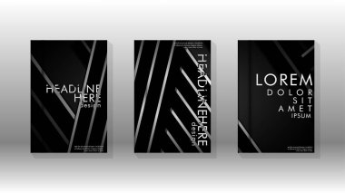 Geometrik tasarım arka planlı kapak kitabı.