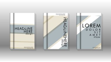 Kitap kapağı kavramı renk ve şekillerin bir kombinasyonu ile soyut geometrik arka plan. vektör tasarımı