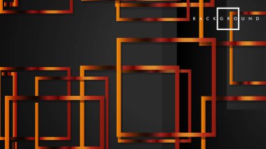 Vektör Modern Soyut Kareler Arka Planlar . siyah ve metal renk degradesi ile. eps 10 şablonu