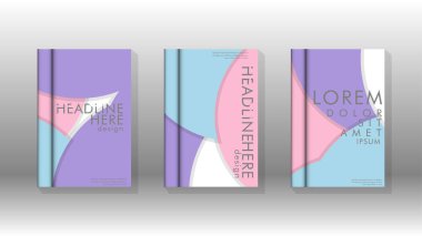 Minimal vektör tasarımı kapsar. Yuvarlak şekiller kompozisyon. Eps10 vektör şablonu