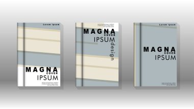 Kitap kapağı kavramı renk ve şekillerin bir kombinasyonu ile soyut geometrik arka plan. vektör tasarımı
