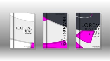 Arka kapak sıvı elemanları ile. Tasarım kavramı kitap. Fütüristik iş düzeni. Dijital poster şablonu. Tasarlamak vektör - eps10