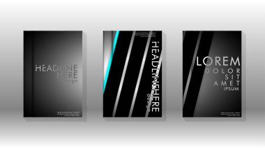 Geometrik tasarım arka planlı kapak kitabı