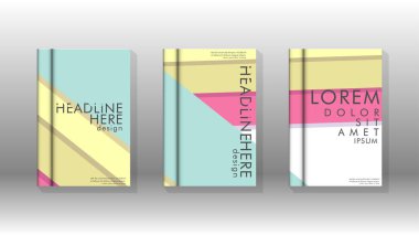 Kapak kitabı kavramı soyut geometrik arka plan renk ve şekillerin bir kombinasyonu ile