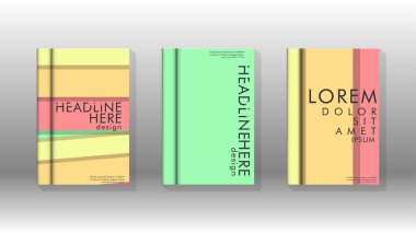 Kapak kitabı kavramı soyut geometrik arka plan renk ve şekillerin bir kombinasyonu ile