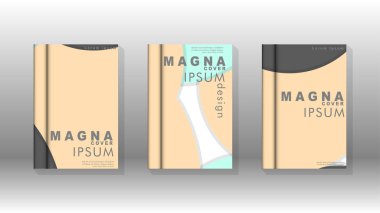 Kurumsal iş yıllık rapor kitap kapağı broşür el ilanı posteri için soyut düşük daire şekil arka plan. Eps10 vektör şablonu