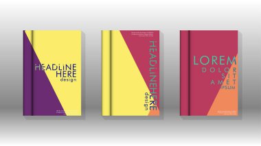 Soyut kitap kapağı düzeninin arka planı. Broşürler, dergiler, vektör şablonları vb. için. Modern tasarımlar Eps 10'da geometrik desenler oluşturur