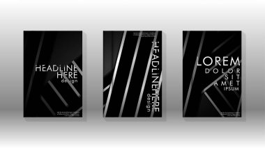 Geometrik tasarım arka planlı kapak kitabı.