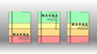 Kapak kitabı kavramı soyut geometrik arka plan renk ve şekillerin bir kombinasyonu ile