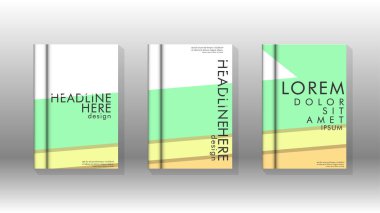 Kapak kitabı kavramı soyut geometrik arka plan renk ve şekillerin bir kombinasyonu ile