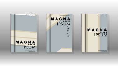 Kitap kapağı kavramı renk ve şekillerin bir kombinasyonu ile soyut geometrik arka plan. vektör tasarımı