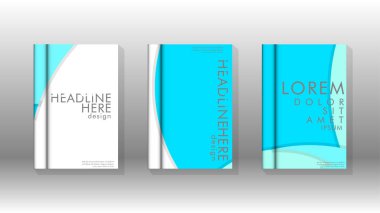 Kurumsal iş yıllık rapor kitap kapağı broşür el ilanı posteri için soyut düşük daire şekil arka plan. Eps10 vektör şablonu