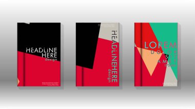 Soyut kitap kapağı düzeninin arka planı. Broşürler, dergiler, vektör şablonları vb. için. Modern tasarımlar Eps 10'da geometrik desenler oluşturur