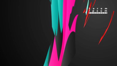 Renkli geometrik arka planlar. Basit form kompozisyonu. Eps10 vektör şablonu