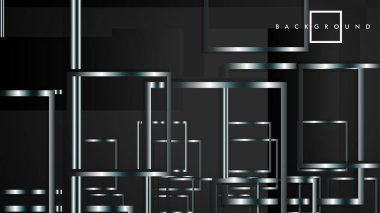 Modern Soyut Vektör Kutusu Arka Plan. beyaz degrade şeritler ile. eps 10 şablonu