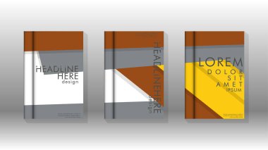 Kapak kitabı kavramı soyut geometrik arka plan renk ve şekillerin bir kombinasyonu ile