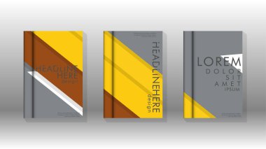 Kapak kitabı kavramı soyut geometrik arka plan renk ve şekillerin bir kombinasyonu ile