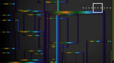 Modern Soyut Vektör Kutusu Arka Plan. renkli degrade şeritler ile. eps 10 şablonu