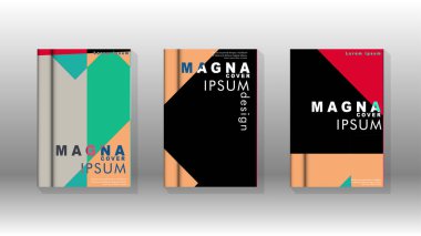 Soyut kitap kapağı düzeninin arka planı. Broşürler, dergiler, vektör şablonları vb. için. Modern tasarımlar Eps 10'da geometrik desenler oluşturur