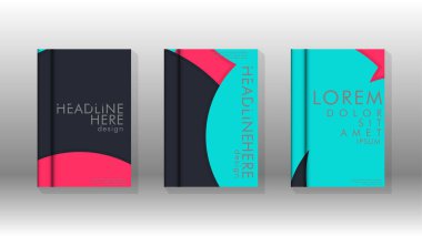 Posterler, kapaklar, broşürler, şirket yıllık iş, vb için soyut daire şekil arka planlar.